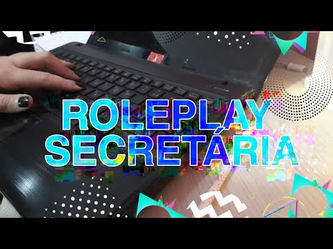 Asmr Roleplay Secretária, sons de teclado.