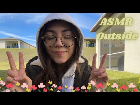 ASMR outside hand movements 🌞 (and other random tingles)