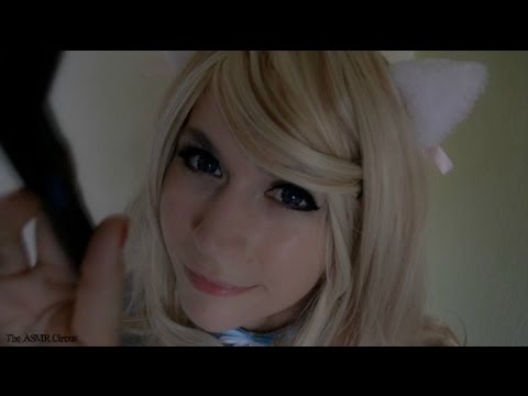 ASMR Face Brushing w/ Layered Sounds . Dimmed Screen . Binaural