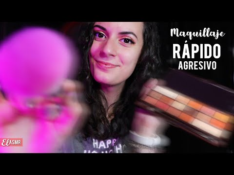 ASMR Español MAQUILLAJE RÁPIDO y AGRESIVO para Ti |Roleplay|