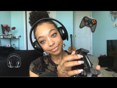 ASMR | Controller & Headset Tapping | Button Sounds | Controller Scratching 🎮