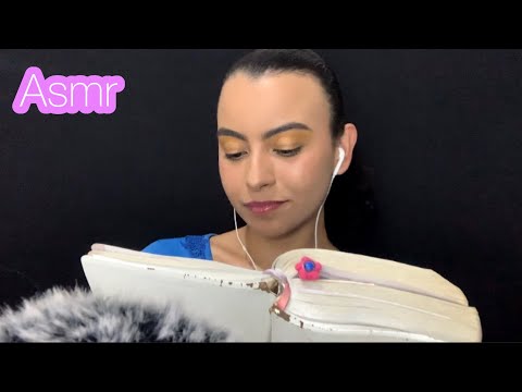 ASMR- LEITURA COM DEVOCIONAL (lendo Bíblia, sussurrando, um pouco de voz suave)