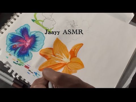 ASMR COLORING MARKERS (no talking)