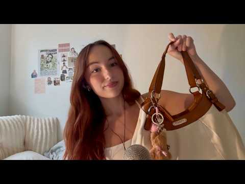 first asmr video 🤍 what's in my purse