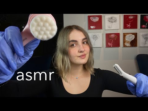 ASMR español SPA- LIMPIEZA FACIAL profunda para DORMIR + masajes y exfoliación - Ale ASMR :)