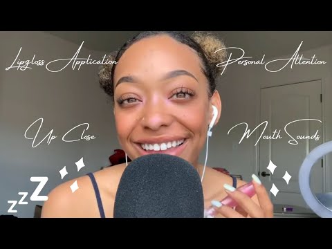 Chynaunique ASMR Lipgloss Application Part 5 Compilation | Mouth Sounds, Personal Attention