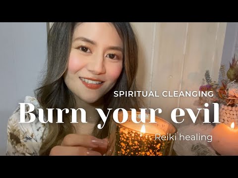 Burn the evil with a candle｜邪気を取って蝋燭で燃やす｜Reiki Healing｜White sage/Smudging/｜ホワイトセージ｜浄化｜レイキでエネルギーチャージ