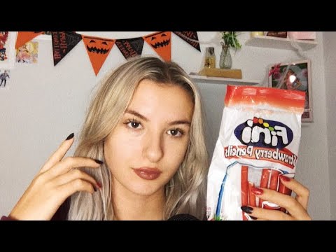 ASMR: eating British sweets + rambling!! 🍭🍬✨