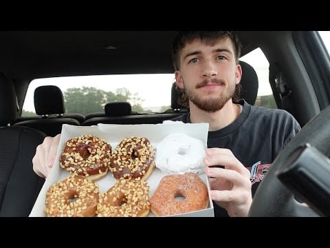 ASMR Saturday Morning Donuts 🍩 Vlog Style | Eating Sounds & Soft Whispers for Relaxation