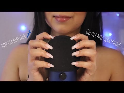 ASMR gentle mic scratching ~super relaxing~