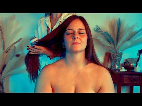 ASMR Persona Reale MASSAGGIO RILASSANTE | TAGLIO FILI ETERICI PULIZIA ENERGETICA | BRUSHING