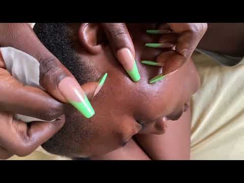 ASMR 🤗 SUPER ATTENTIVE FACE, EAR, EYEBROW PICKING FOR DEEP RELAXATION