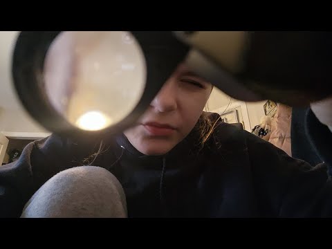 lofi asmr random inspection with inaudible whispering and writing