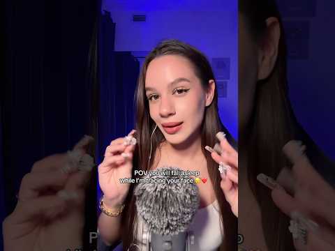 ASMR POV You will fall asleep while I’m touching your face 😴💕 Personal attention ❤️ #asmr