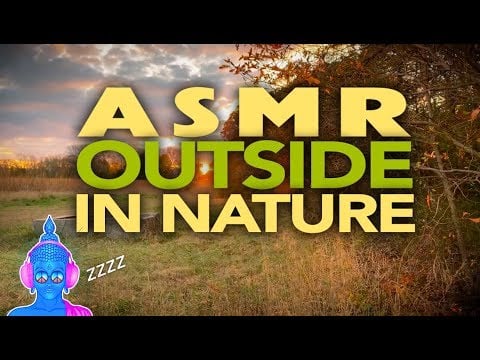 ASMR OUTSIDE IN 🌲 NATURE 🌲 | OUTDOORS ASMR NATURE SOUNDS  | Enjoying Autumn 🍂