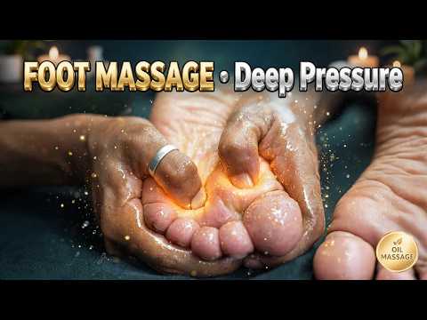 Deep Pressure Foot & Calf Massage ASMR | Relaxing Full Leg Massage for Sleep & Stress Relief