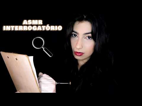 🕵️‍♀️🔎 ASMR Detetive acredita na sua inocência em um caso | Interrogando você