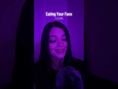 Eating your face ASMR #tingles #visualtingle #mouthwhisper #relax #triggersforsleep #mouthsounds