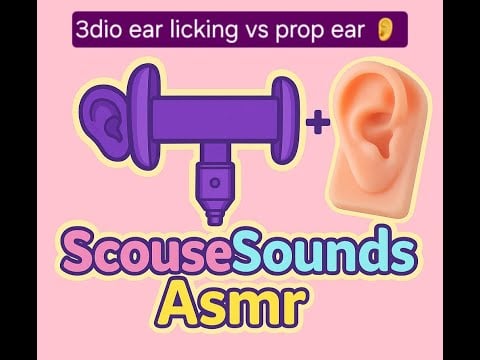 INTENSE 3DIO vs prop ear licking ASMR!!!
