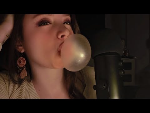 ASMR Blowing Bubbles & Tapping 🌈