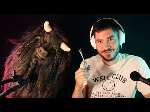 ASMR DUO avec une invitée mystère portant mon Minotaure