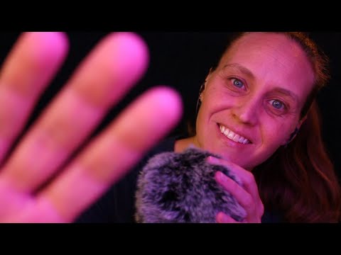 💤 Let me help you fall asleep 💤 | Fuzzy Mic, Whispering, Face Brushing, Shhhh | ASMR