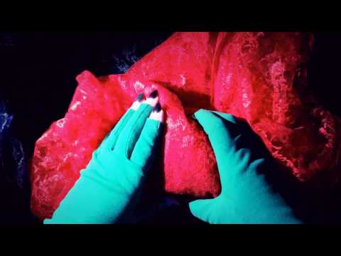 A peek under the Lace❕❔ scratching with long nails😸 litle tapping [[ASMR]]