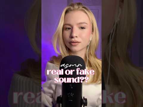 real or fake sound #asmr #tingles #relax #asmrtest