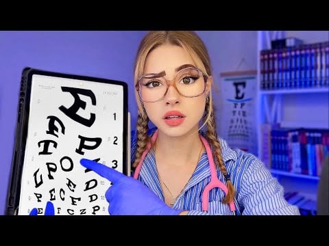 ASMR Examen MAIS TOUT VA MAL ❗ Medical, Yeux, Nerf Crânien Cranial Nerve Exam Examen RP Français
