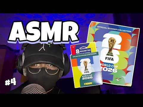 ASMR Français • OUVERTURE INCROYABLE DE POCHETTE PANINI DE LA COUPE DU MONDE 2026 FIFA ! ⚽️ #4
