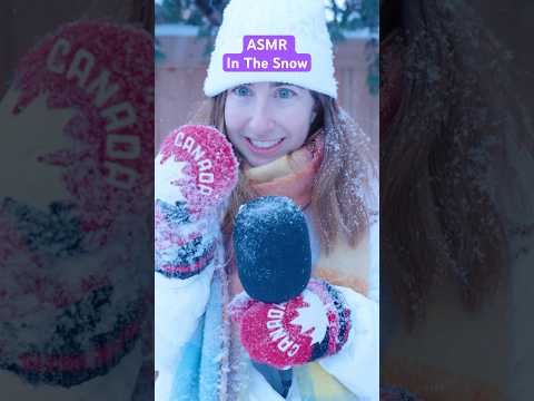 ASMR while it’s SNOWING! ❄️ #shorts #snow #tingly