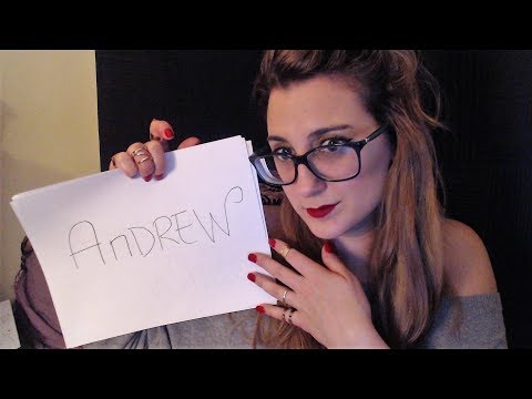 ASMR Tingly Trigger Words, Tracing Names | Valentines Words | January Patreon Names