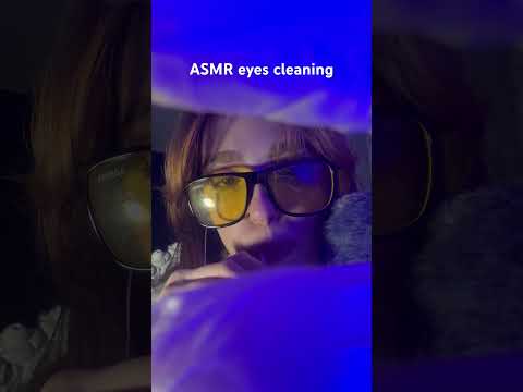 ASMR eyes cleaning #tingles #asmr #relax #sleepasmr #whispering #asmrsounds #ریلکسیشن #asmrtriggers