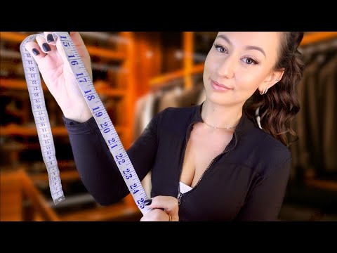 ASMR Suit Fitting & Measuring YOU 😴 Up Close Personal Attention