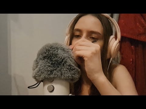 Intense blue yeti fluffy cover triggers (no talking) ASMR