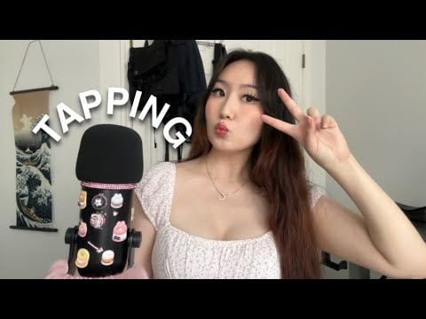 TAPPING ASMR + Whispered Rambles 🥰✨ (life updates!) 