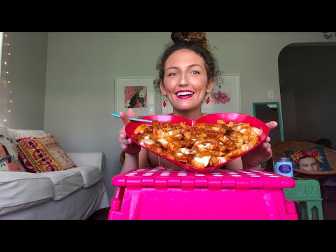 ASMR~ eat POUTINE with ME! :)