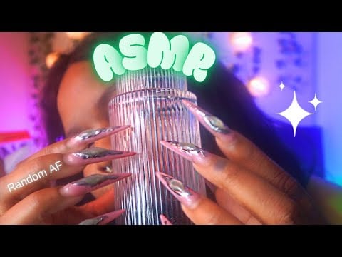 ASMR 💦 FAST, RANDOM & AGGRESSIVE ASMR (MIC SCRATCHING, WET MOUTH SOUNDS | Long Nail TAPPING