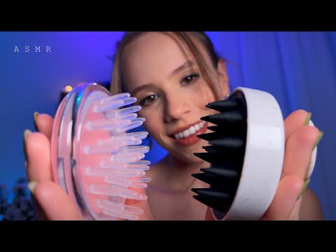 ASMR MASSAGEM FACIAL & na CABEÇA para acabar DEFINITIVAMENTE com a sua IMUNIDADE aos ARREPIOS 🧠