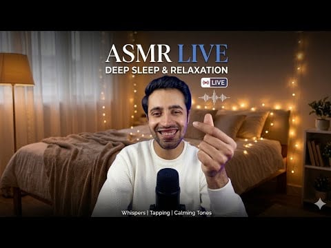 🔴 ASMR LIVE Stream for Deep Sleep,  Relaxation and Tingles 💫🥱😴💤💤