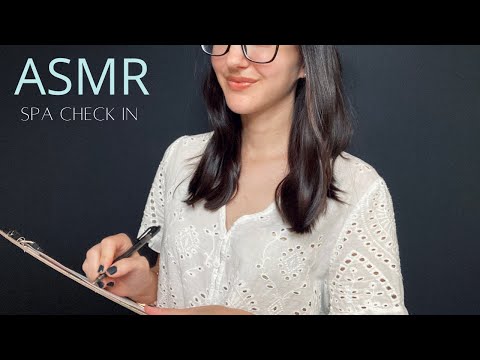 ASMR Spa Check In & Facial l Soft Spoken, Writing Sounds, Personal Attention