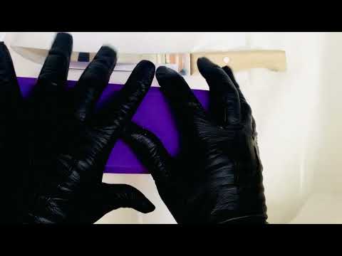 LEATHER GLOVES   ✋   CUTTING  🔪   [[ASMR]]