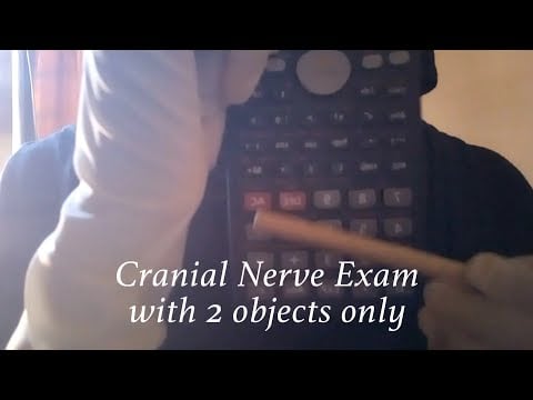 ASMR | Cranial Nerve Exam with 2 Objects only (Camera tapping & follow instructions)