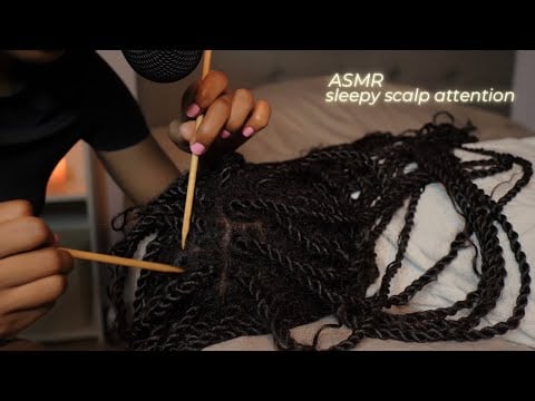 Relaxing Nitpicking & Scalp Scratching ASMR | Sleepy Hair and Scalp Attention (whispered)