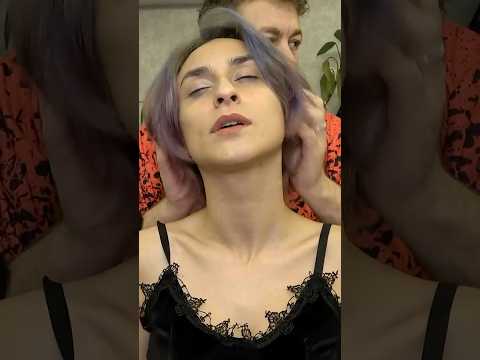 SO ENJOY CHEST & HEAD MASSAGE FOR LADY #asmr #cracks #femalebodymassage #sleep #relax #masaj #pijat