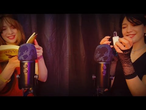 asmr twin personal attention 😎  sleep clini💤 هيغمي علي😇 وتدوخ في عيادة النوم 👥♥️مع اختي التوأم#asmr