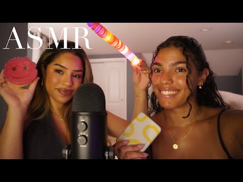 My sister tries ASMR 