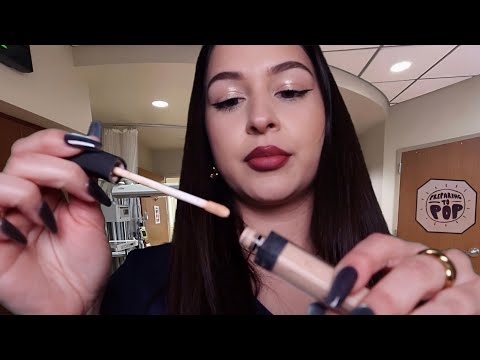 ASMR Nurse does your makeup while you’re in Labor!!🤰🐣