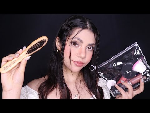 ASMR la popular de la escuela te maquilla (roleplay) | Dámaris ASMR♡