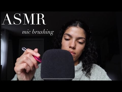 ASMR~mic brushing (with/without cover)